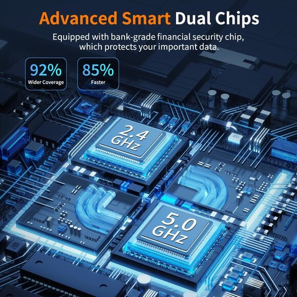 2025 AC2100 WiFi Extender - Signal Booster with Gigabit Ethernet Port Dual-Band - Picture 4 of 6